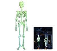 Decorazioni a scheletro di Halloween da appendere con scheletri luminosi e posabili, decorazione a scheletro da appendere che si illumina al buio per giardino, feste, albero, portico, cortile, prato