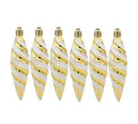 Decorazioni a spirale da appendere per il tuo albero di Natale, modo creativo per migliorare l'atmosfera delle vacanze (oro)