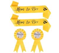 Decorazioni a Tema Ape per Baby Shower, Set Fiori con Fascia Futura Mamma e Papà Decorazioni a Tema Giallo Miele per Rivelazione del Sesso Baby Shower