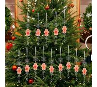 Decorazioni Albero di Natale Confezione 14 Biscotti Acrilici Uomo Ornamenti Buon