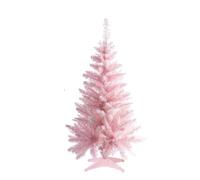 Decorazioni Albero di Natale Piccolo da 3 Piedi, 160 Punte di Rami in PVC, Rosa ciliegio, Albero di Natale a Batteria, Centro Commerciale, Ufficio Domestico Inverno(Roze)