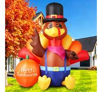 decorazioni all'aperto della Turchia di Inflatables di ringraziamento di 6.3FT con le luci del LED