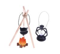 Decorazioni antincendio da campo - Accessorio da fuoco da campo in miniatura per la casa | ornamento decorativo per il fuoco da campo per la casa dei giocattoli, decorazione in miniatura per