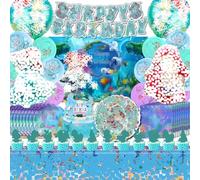 Decorazioni Ariel Sirenetta Compleanno, Sirena Compleanno 4 Anni Palloncini, Stickers Sirena, Topper Sirena Torta, Sfondo Sirenetta , Piatti Tovaglioli, Tovaglia, Perfetti per le Feste