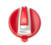 Decorazioni Auto Per BMW Serie 3 X1 E90 E91 E84 E82 E88 318 320 325 330 335 Interruttore Fari Manopola Rotante Pulsante Cap Regolazione(Rosso)