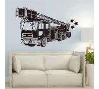 Decorazioni autoadesive per pareti adesivi da parete per vigili del fuoco stanza da letto camion dei pompieri idrante per auto adesivo per soggiorno