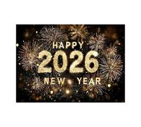 Decorazioni Capodanno 2026 | 208x150 cm Forniture per la Vigilia di Capodanno 2026 - Insegna Buon Anno Bandiere Feste,Ideale Per Casa Garage Giardino Portico Ufficio Scuola Hotel Appartamento Fattoria