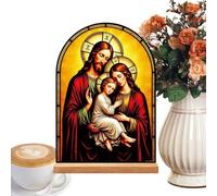 Decorazioni Cattoliche Casa Supporto Acrilico Gesù E Maria Vergine Base