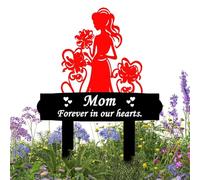 Decorazioni cimitero per tombe - Pennarello commemorativo in metallo, decorazione multiuso per il grande giardino, decorazione per cimitero a farfalla, per funerali