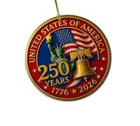 Decorazioni commemorative per 250 anni anniversario americano, campanelle, decorazioni per feste, decorazioni per commemorare la storia, decorazioni natalizie