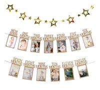 Decorazioni Compleanno 1 Anno, Fotogirande 1° compleanno, carta kraft mensile bambino 1-12 mesi, decorazione di compleanno 1 anno, decorazione da parete per feste