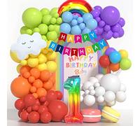 Decorazioni Compleanno 1 Anno - Palloncini Arcobaleno per Bambina, Bimbo, Ragazzi e Ragazzo