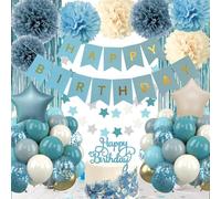 Decorazioni Compleanno Blu, Palloncini Compleanno, Kit Compleanno