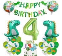 Decorazioni Compleanno Dinosauro 4 Anni, Palloncini Con Ghirlanda Happy Birthday, Decorazione Festa Ragazzo