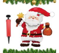 Decorazioni Con Palloncini Natalizi - Decorazione Per Albero Di Natale Con Renna E Babbo Natale - Palloncino Gonfiabile Autoportante Per Le Feste - Per Feste Capodanno Compleanni Celebrazioni