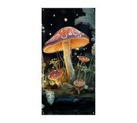 Decorazioni Copertura per porta anteriore Copertura per porta anteriore Farfalla Fungo Copertura per porta di Natale Appeso Banner Porta di Benvenuto Banner Porta Tenda
