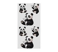 Decorazioni Copertura per porta anteriore Copertura per porta anteriore Panda giocoso Copertura per porta di Natale Appeso Banner per porta di benvenuto Tenda per porta