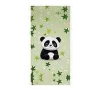 Decorazioni Copertura per porta anteriore Copertura per porta anteriore Panda Star Natale Copertura per porta da appendere Natale Banner per porta di benvenuto Banner per porta