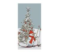 Decorazioni Copertura per porta anteriore Copertura per porta anteriore Sci Albero di Natale Copertura per porta di Natale Appeso Banner Porta di Benvenuto Banner Porta Tenda