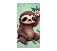 Decorazioni Copertura per porta anteriore Copertura per porta carina bradipo Natale copertura per porta da appendere banner per porta di benvenuto tenda per porta