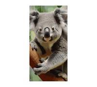 Decorazioni Copertura per porta anteriore Copertura per porta carina Koala Natale Copertura per porta da appendere Natale Banner per porta di benvenuto Tenda per porta