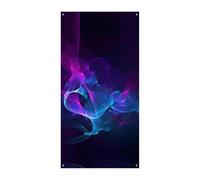 Decorazioni Copertura per porta anteriore Copertura per porta di Natale Cool Blue e Viola Copertura per porta natalizia Appeso Banner per porta di benvenuto Tenda per porta