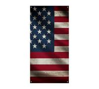 Decorazioni Copertura per porta anteriore Copertura per porta d'ingresso Bandiera americana Copertura per porta di Natale Appeso Banner per porta di benvenuto Banner per porta tenda