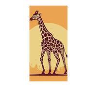 Decorazioni Copertura per porta anteriore Copertura per porta d'ingresso Cartoon Giraffa Natale Copertura per porta da appendere Banner per porta di benvenuto Tenda per porta