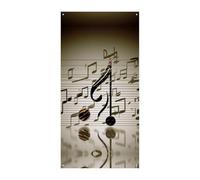Decorazioni Copertura per porta anteriore Copertura per porta d'ingresso Nota musicale Copertura per porta di Natale Appeso Banner per porta di benvenuto Tenda per porta