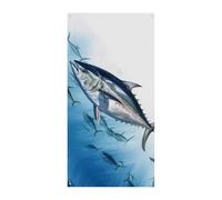 Decorazioni Copertura per porta anteriore Copertura per porta d'ingresso Tonno rosso Thunnus Copertura per porta di Natale Appeso Banner Porta di Benvenuto Banner Porta Tenda