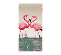 Decorazioni Copertura per porta d'ingresso Copertura per porta anteriore Fenicotteri e fiori Copertura per porta di Natale Appeso Banner Porta di Benvenuto Banner Tenda per porta