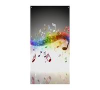 Decorazioni Copertura per porta d'ingresso Copertura per porta anteriore Salto Note musicali Copertura per porta di Natale Appeso Banner Porta di Benvenuto Banner Porta Tenda