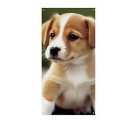 Decorazioni Copertura per porta d'ingresso Copertura per porta anteriore Simpatico cucciolo di cane Natale Copertura per porta da appendere banner per porta di benvenuto Banner per porta tenda