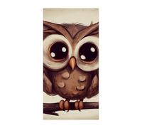 Decorazioni Copertura per porta d'ingresso Copertura per porta anteriore Simpatico gufo Natale Copertura per porta da appendere Banner per porta di benvenuto Banner per porta tenda
