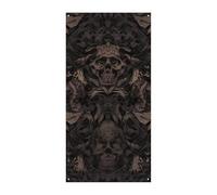 Decorazioni Copertura per porta d'ingresso Copertura per porta d'ingresso Carta da parati gotica per pareti Cranio Damascato Copertura per porta di Natale Appeso Banner Porta di Benvenuto Banner Tenda