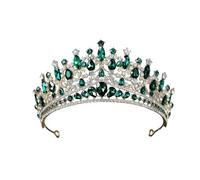 Decorazioni: corone, Gioielli for capelli da sposa con corona di strass e tiara multicolori