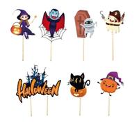 Decorazioni Cupcake Di Halloween 7 Pezzi Stecchini Decorativi In Per Dolci | Decorazione per Porta Cupcake di Halloween Per Feste Ragazze Amiche Cocktail Compleanno Natale Giorno Del Ringraziament