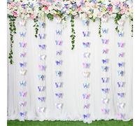 Decorazioni da Appendere a Farfalla 3D Stelle Filanti per Decorazioni per Casa Decorazioni di Compleanno di Farfalle Decorazioni per Baby Shower con Farfalle, 4 Pezzi, 80 Piccole Farfalle