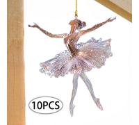 Decorazioni da appendere all'albero di Natale a forma di ballerina 2D