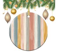 Decorazioni da appendere all'albero di Natale con colori sottili, 2 pezzi, 7,2 cm, rotonde su entrambi i lati