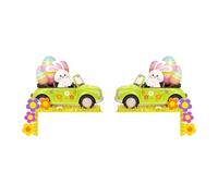 Decorazioni da Appendere Decorazione per porta d'angolo di Pasqua, decorazione per porta di Pasqua veranda, giardino, casa, interni ed esterni, finestra, Natale (Green, 20cm)