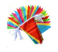 Decorazioni da campeggio, Striscioni con stendardi da 100 pezzi corda 50 m, decorazione for feste