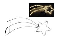 Decorazioni da esterno NATALIZIE Stella cometa 180 led bianco caldo 125CM grande