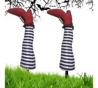 Decorazioni da Giardino con Gambe di - Cortile di Halloween, Zampe di Cattive | Accessori Divertenti con Facile configurazione, Colori Vivaci per la Decorazione di