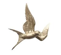 Decorazioni da parete per l'arredamento, Decorazione murale 3D con uccelli volanti sospesi in 3 diverse posizioni, decorazione for la casa, soggiorno, ufficio, regalo for donne, oro, C(Gold,C)