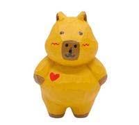 Decorazioni da tavola Capybara, decorazioni Capybara per camera da , statuette da tavola Heart Capybara, figurine di animali dei cartoni animati, decorazione da ufficio carina per casa, lavoro, c