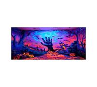 Decorazioni da tavola di Halloween con il nostro banner per garage di Halloween: The Ultimate Party! Puntelli (C, A)