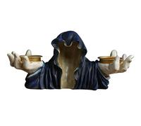 Decorazioni Da Tavola Di Halloween - Porta Di Di Halloween | Titolare Di Tealight Di Resina Di Figurina Fantasma Senza Volto Per Votive O Di Allevamento | Arredamento Da Centrotavola D