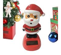 Decorazioni Del Cruscotto | Figurine Di Babbo Natale Da Ballo Ad Energia Solare | Decorazioni per Auto Di Natale per Casa, Ufficio, Festa, Scaffale, Desktop, Tavolo, Veicolo, Camion, Suv | Orn