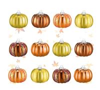Decorazioni Di - 12 Pezzi Ornamenti Del Ringraziamento, Artigianato Per Le Vacanze Intagliato A Mano, Figurine Autunnali Stagionali | Arredamento Festivo Per La Festa Della Festa Di Halloween Di